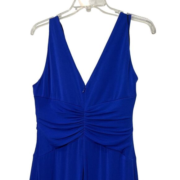 JS Boutique Royal Blue Sleeveless Maxi Dress Size 12 - Picture 3 of 7